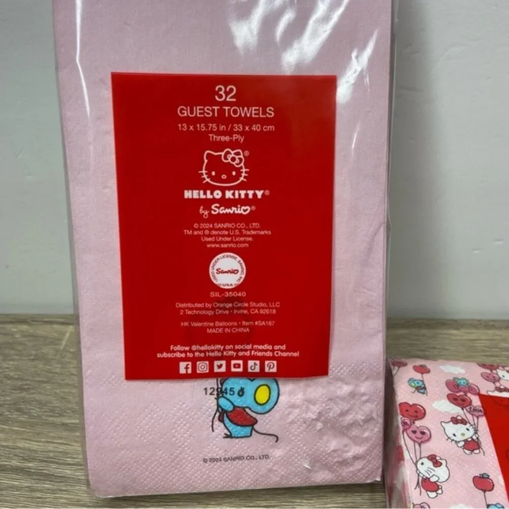 Hello Kitty Guest & Beverage Napkin Bundle NEW